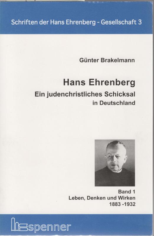 Cover-Bild Hans Ehrenberg. Ein judenchristliches Schicksal in Deutschland