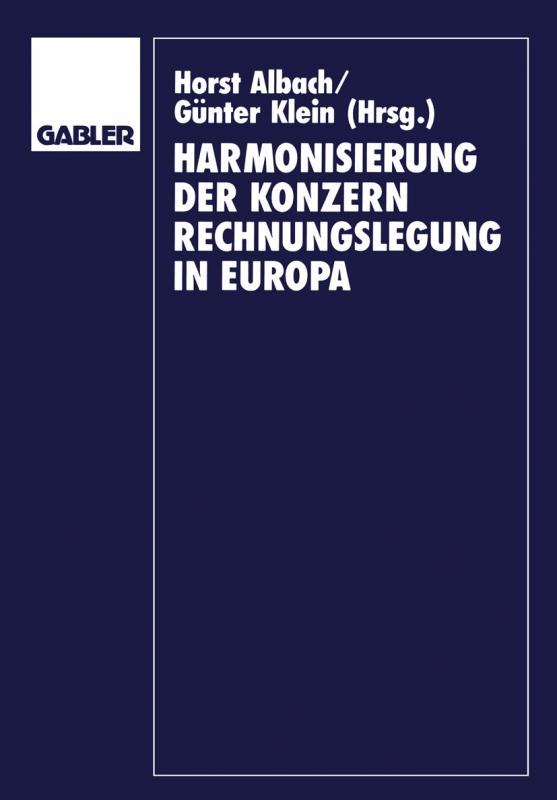 Cover-Bild Harmonisierung der Konzernrechnungslegung in Europa