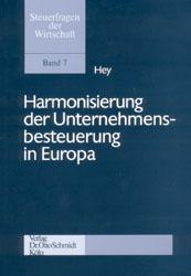 Cover-Bild Harmonisierung der Unternehmensbesteuerung in Europa