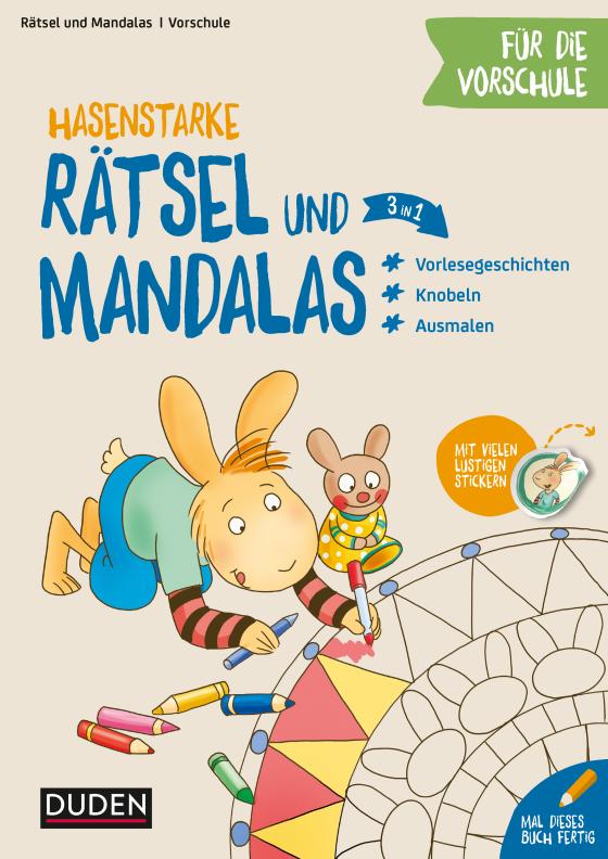 Cover-Bild Hasenstarke Rätsel und Mandalas für die Vorschule