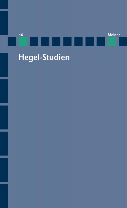 Cover-Bild Hegel-Studien Band 46