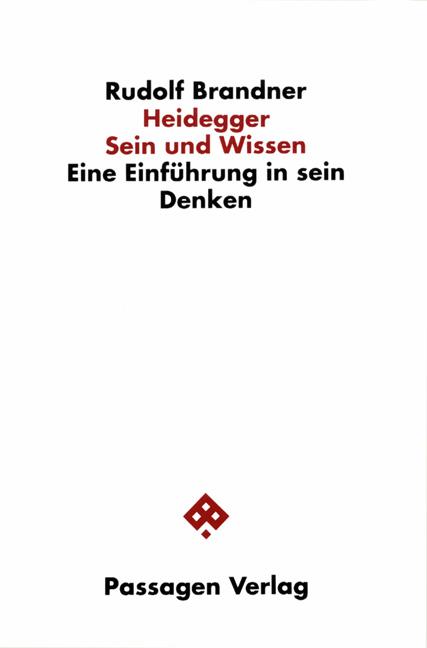 Cover-Bild Heidegger. Sein und Wissen
