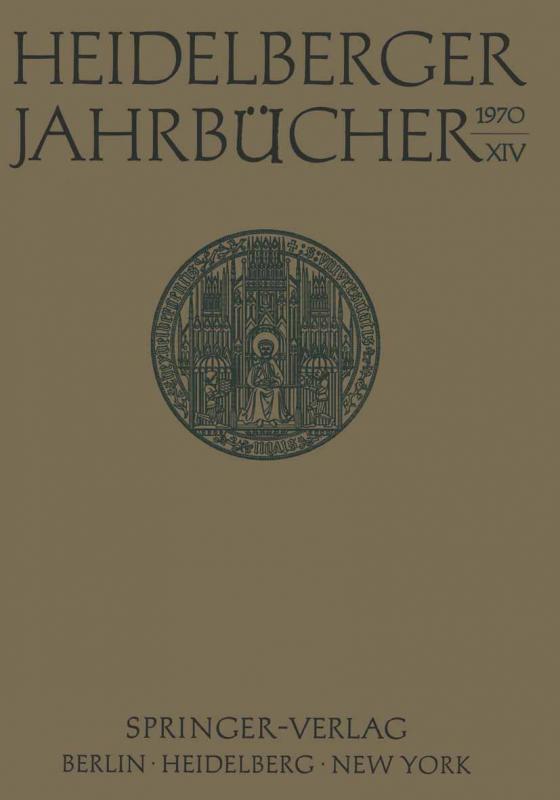 Cover-Bild Heidelberger Jahrbücher