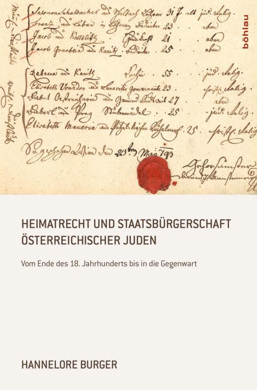 Cover-Bild Heimatrecht und Staatsbürgerschaft österreichischer Juden