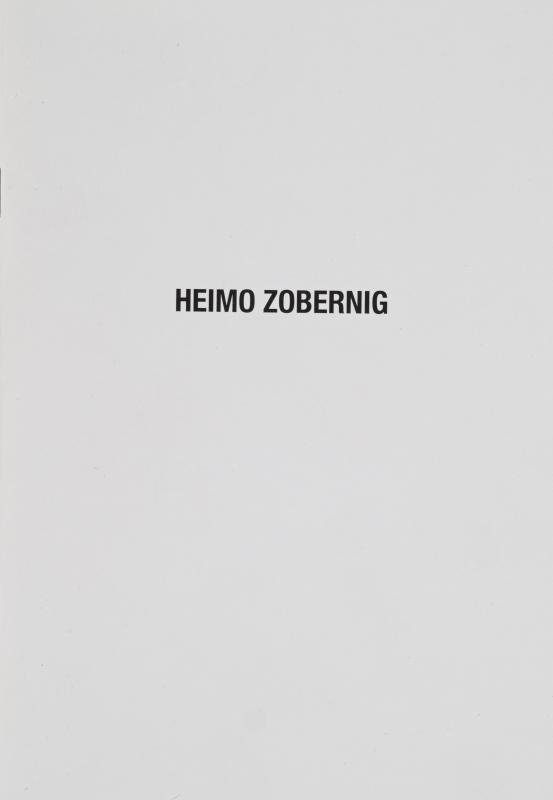 Cover-Bild Heimo Zobernig