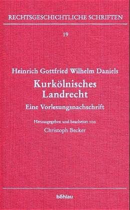 Cover-Bild Heinrich Gottfried Wilhelm Daniels