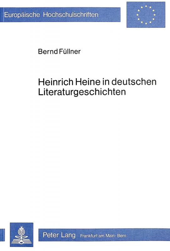 Cover-Bild Heinrich Heine in deutschen Literaturgeschichten