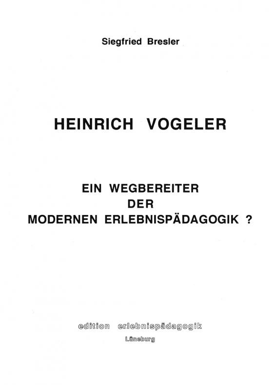 Cover-Bild Heinrich Vogeler