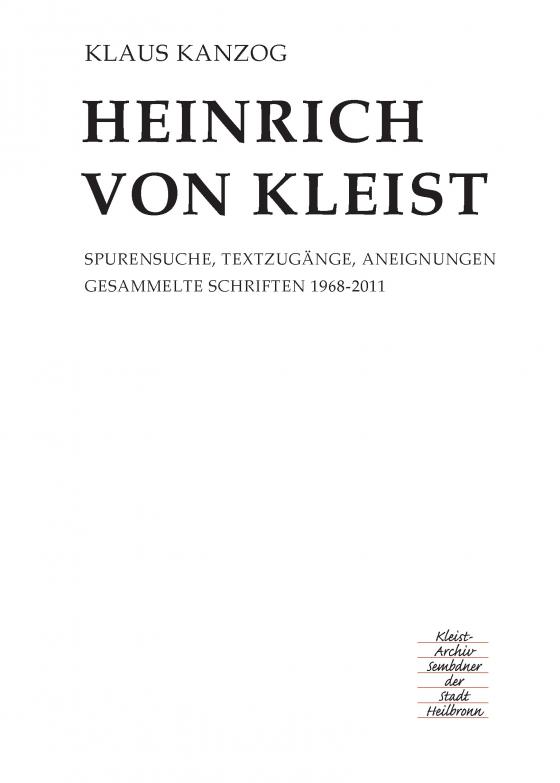 Cover-Bild Heinrich von Kleist