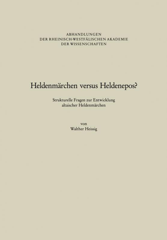 Cover-Bild Heldenmärchen versus Heldenepos?