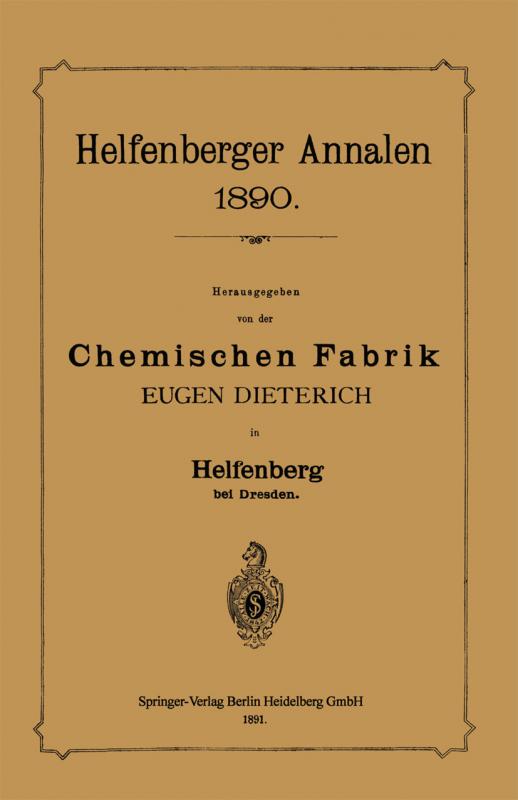 Cover-Bild Helfenberger Annalen 1890