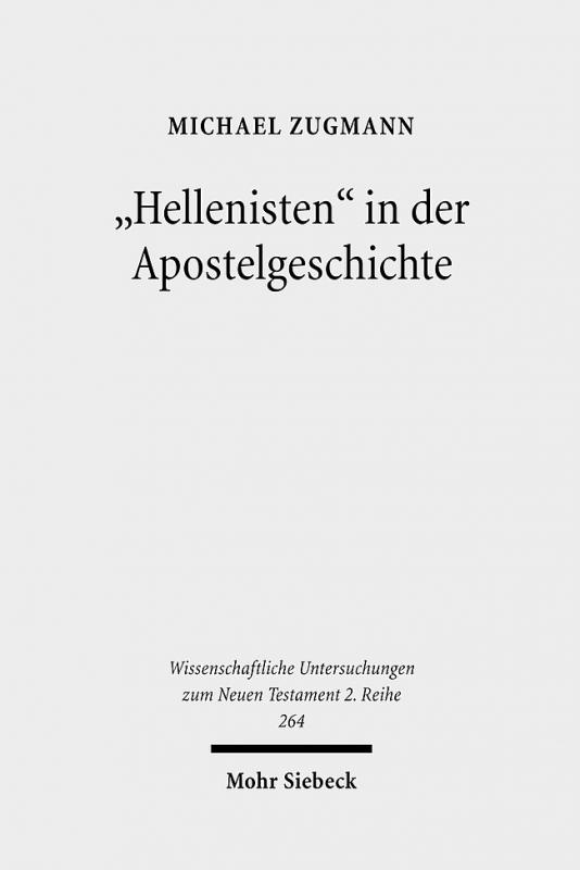 Cover-Bild "Hellenisten" in der Apostelgeschichte