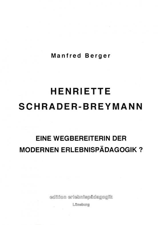 Cover-Bild Henriette Schrader-Breymann