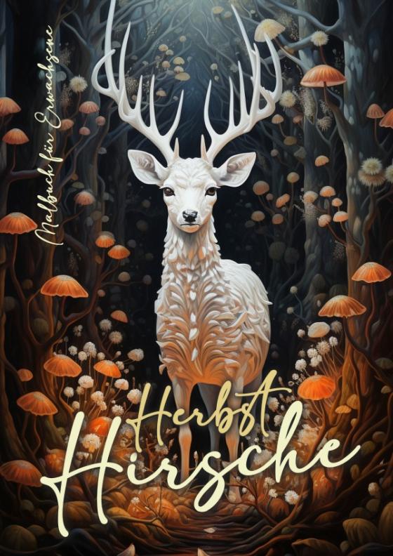 Cover-Bild Herbst Hirsche Malbuch für Erwachsene