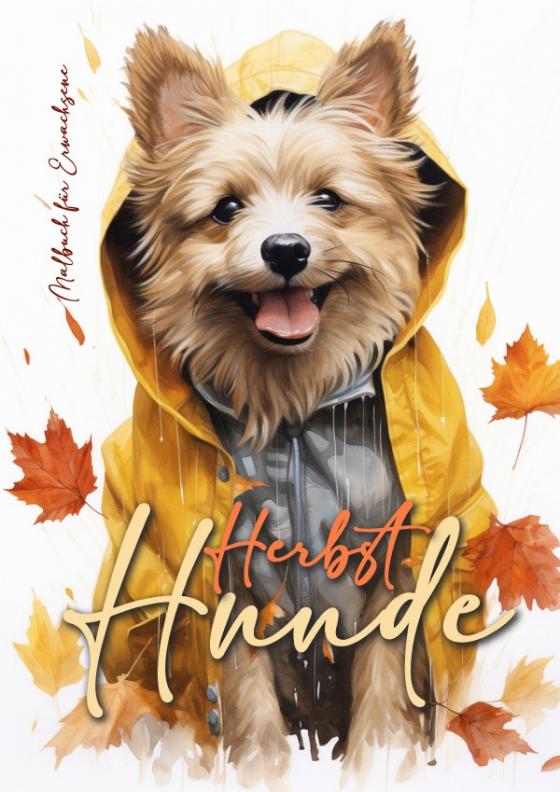 Cover-Bild Herbst Hunde Malbuch für Erwachsene