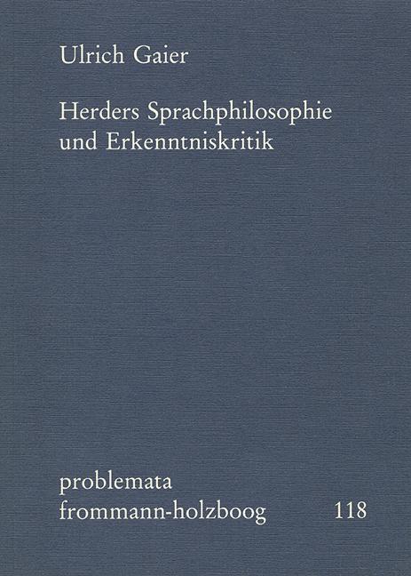 Cover-Bild Herders Sprachphilosophie und Erkenntniskritik