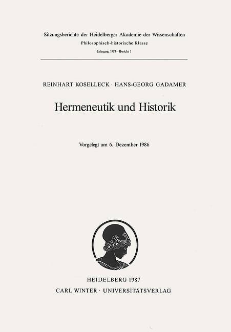 Cover-Bild Hermeneutik und Historik