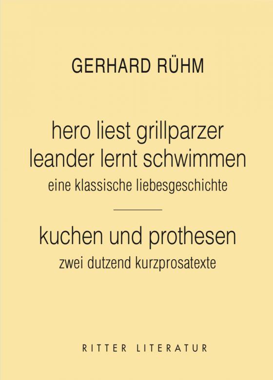 Cover-Bild hero liest grillparzer. leander lernt schwimmen. eine klassische liebesgeschichte.