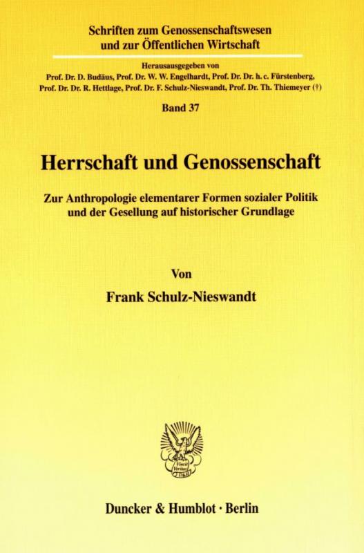 Cover-Bild Herrschaft und Genossenschaft.
