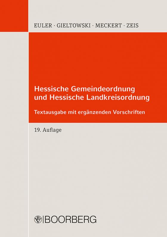 Cover-Bild Hessische Gemeindeordnung und Hessische Landkreisordnung