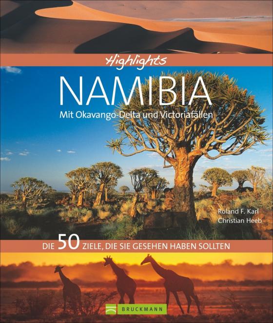 Cover-Bild Highlights Namibia mit Okavango-Delta und Viktoriafällen