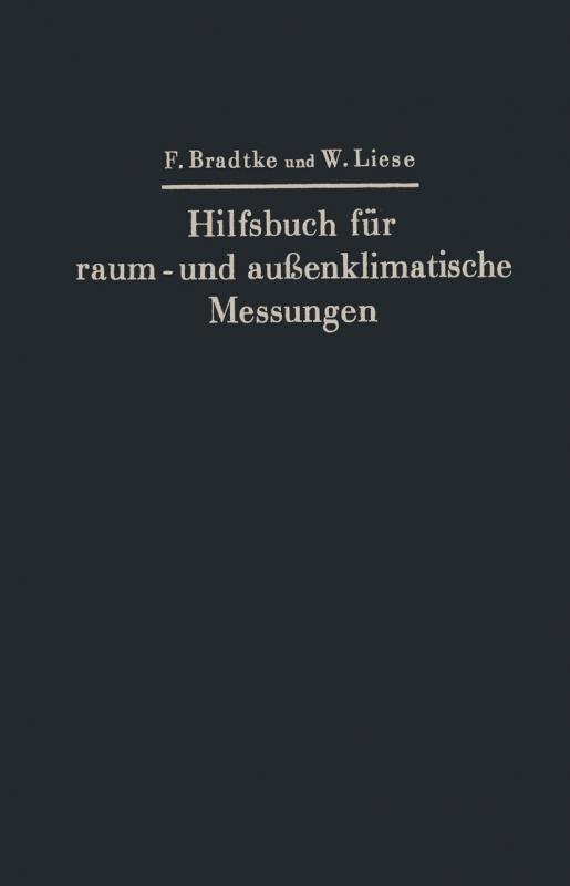 Cover-Bild Hilfsbuch für raum- und außenklimatische Messungen