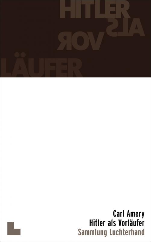 Cover-Bild Hitler als Vorläufer