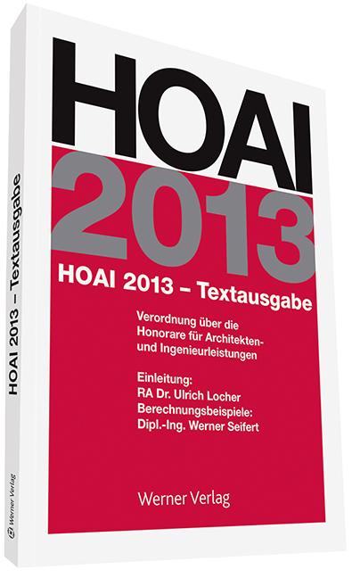 Cover-Bild HOAI 2013 - Textausgabe