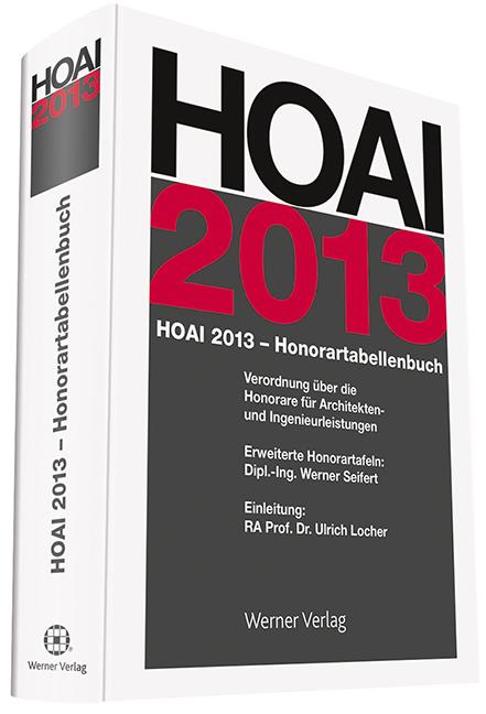 Cover-Bild HOAI-Honorartabellenbuch 2013