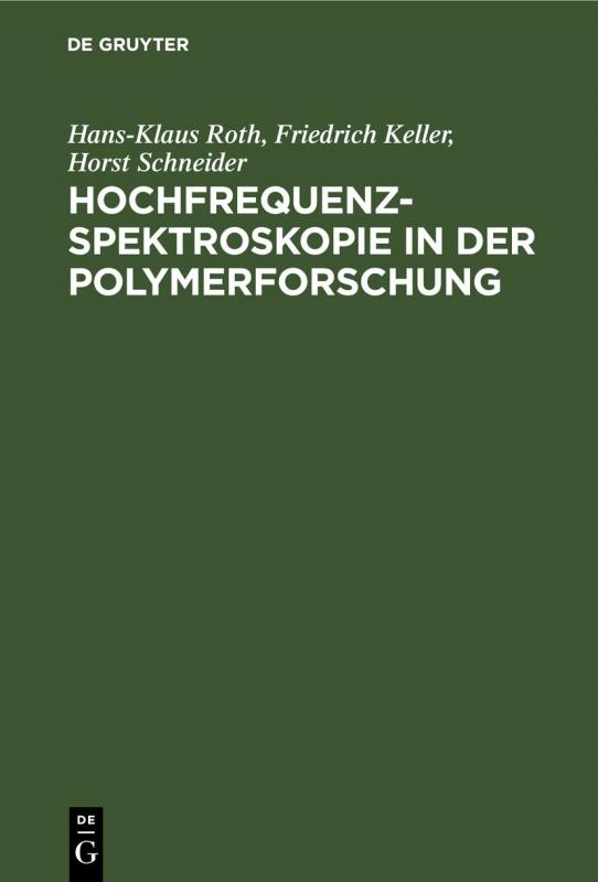 Cover-Bild Hochfrequenzspektroskopie ın der Polymerforschung
