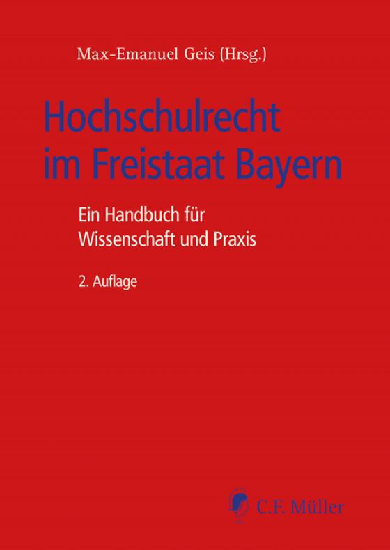 Cover-Bild Hochschulrecht im Freistaat Bayern