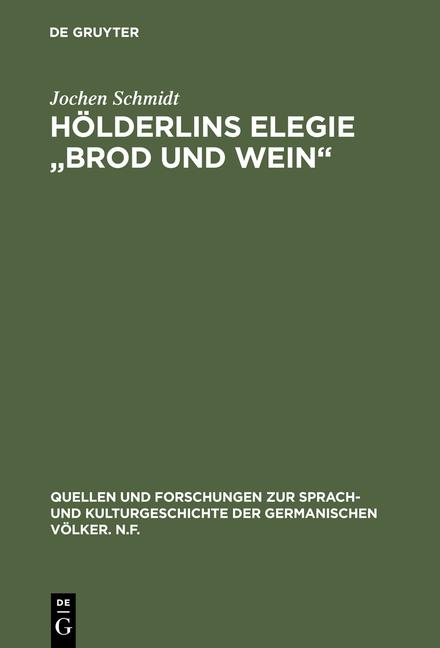 Cover-Bild Hölderlins Elegie "Brod und Wein"