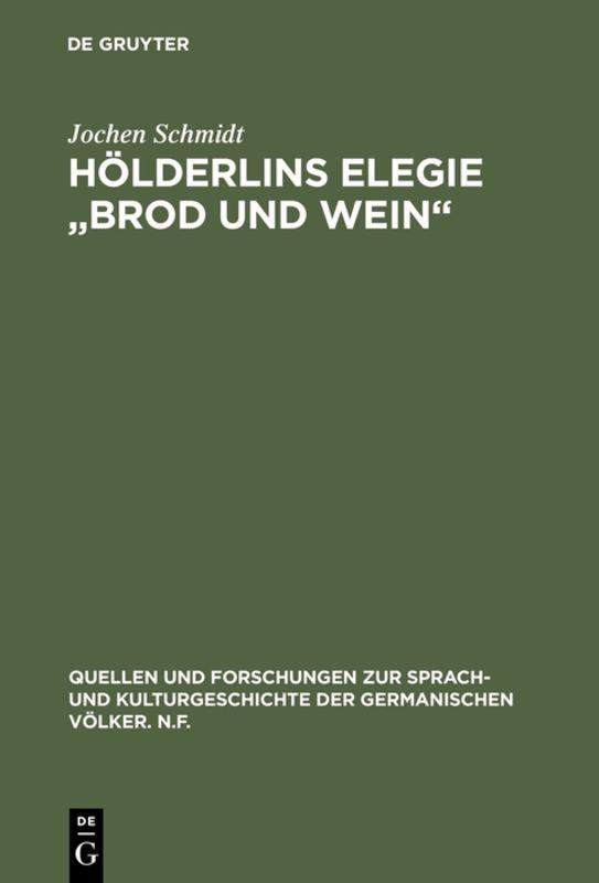 Cover-Bild Hölderlins Elegie "Brod und Wein"