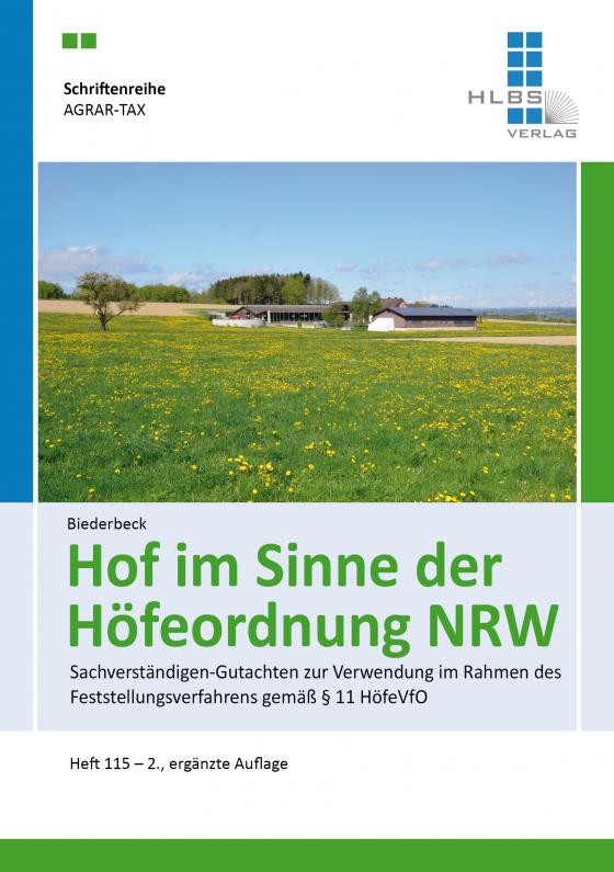 Cover-Bild Hof im Sinne der Höfeordnung NRW