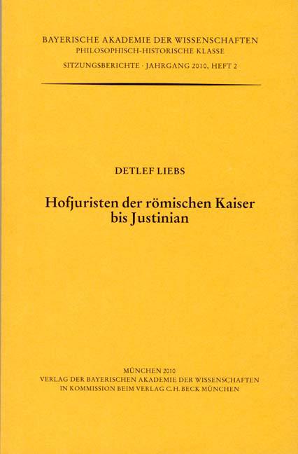 Cover-Bild Hofjuristen der römischen Kaiser bis Justinian