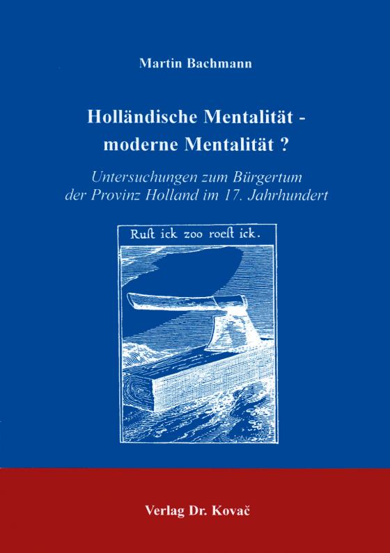 Cover-Bild Holländische Mentalität - moderne Mentalität?