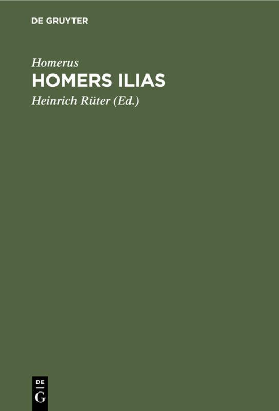 Cover-Bild Homers Ilias