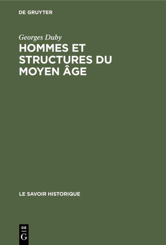 Cover-Bild Hommes et structures du Moyen âge