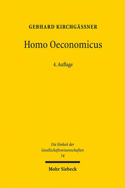 Cover-Bild Homo oeconomicus