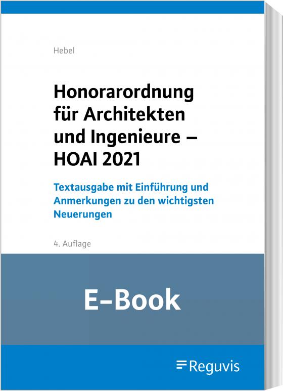 Cover-Bild Honorarordnung für Architekten und Ingenieure - HOAI 2021 (E-Book)