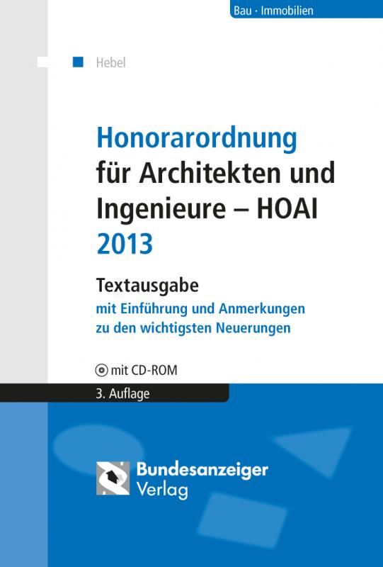 Cover-Bild Honorarordnung für Architekten und Ingenieure - HOAI