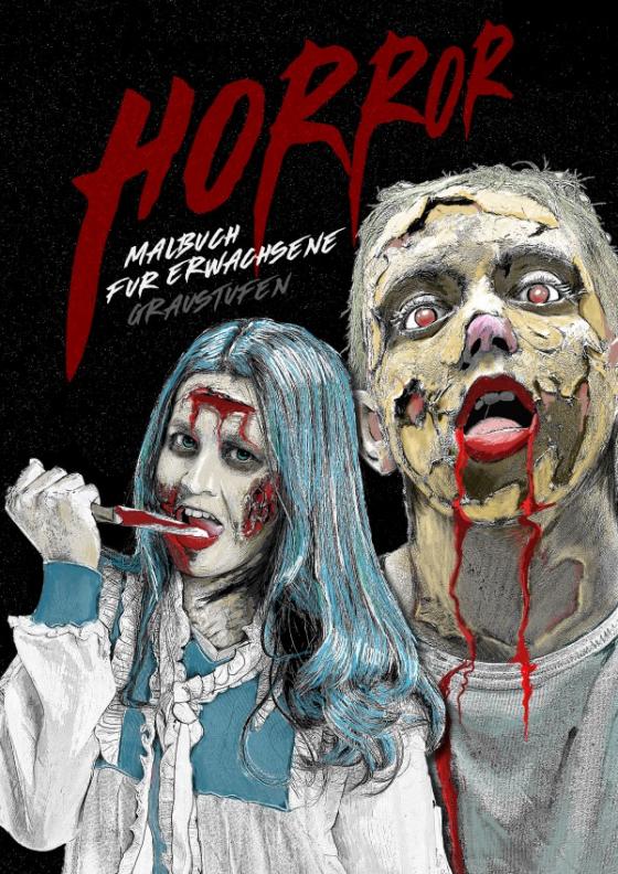 Cover-Bild Horror Malbuch für Erwachsene