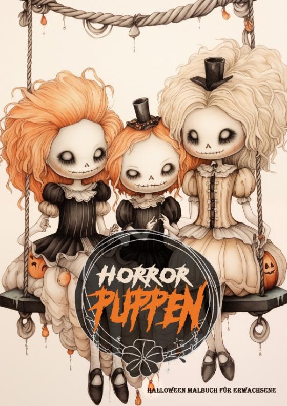 Cover-Bild Horror Puppen Halloween Malbuch für Ewachsene