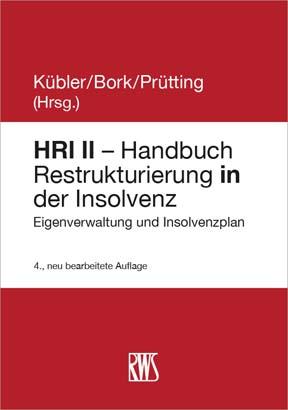 Cover-Bild HRI II - Handbuch Restrukturierung in der Insolvenz