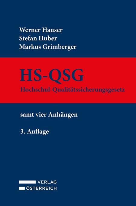 Cover-Bild HS-QSG Hochschul-Qualitätssicherungsgesetz