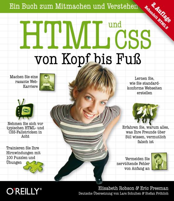 Cover-Bild HTML und CSS von Kopf bis Fuß