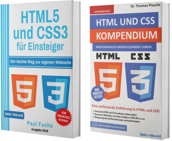 Cover-Bild HTML5 und CSS3 für Einsteiger + HTML und CSS Kompendium (Taschenbuch)