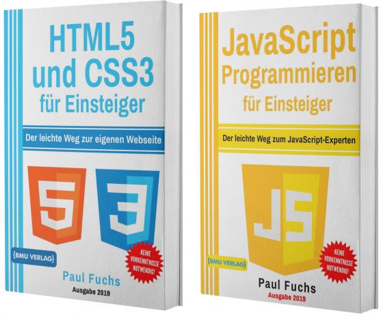 Cover-Bild HTML5 und CSS3 für Einsteiger + JavaScript Programmieren für Einsteiger (Taschenbuch)