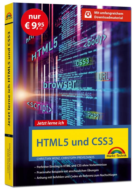 Cover-Bild HTML5 und CSS3 - Start ohne Vorwissen - mit umfangeichen Download Material - Sonderausgabe