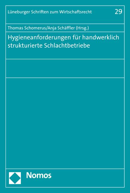 Cover-Bild Hygieneanforderungen für handwerklich strukturierte Schlachtbetriebe